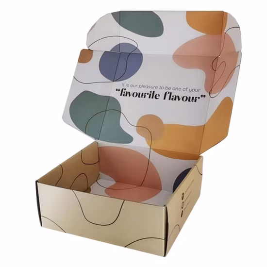 Taille personnalisée Logo impression boîtes d'expédition dures savon rouge à lèvres emballage blanc expédition boîte de courrier boîte en carton ondulé